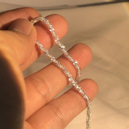 Adjustable silver bracelet