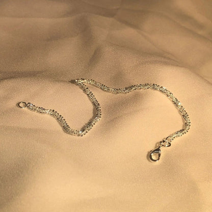 Adjustable silver bracelet
