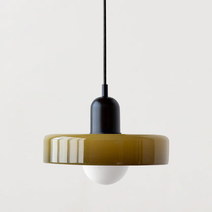 Lampa wisząca kolorowe szkło