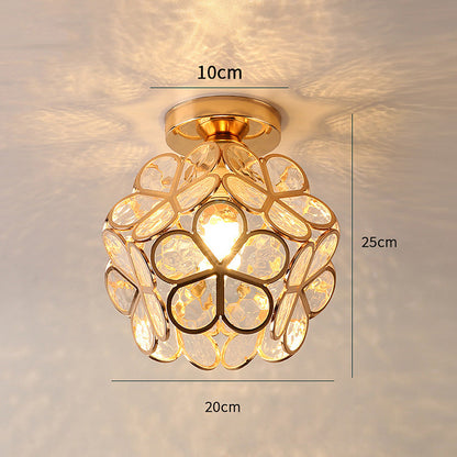 Glass ceiling lamp