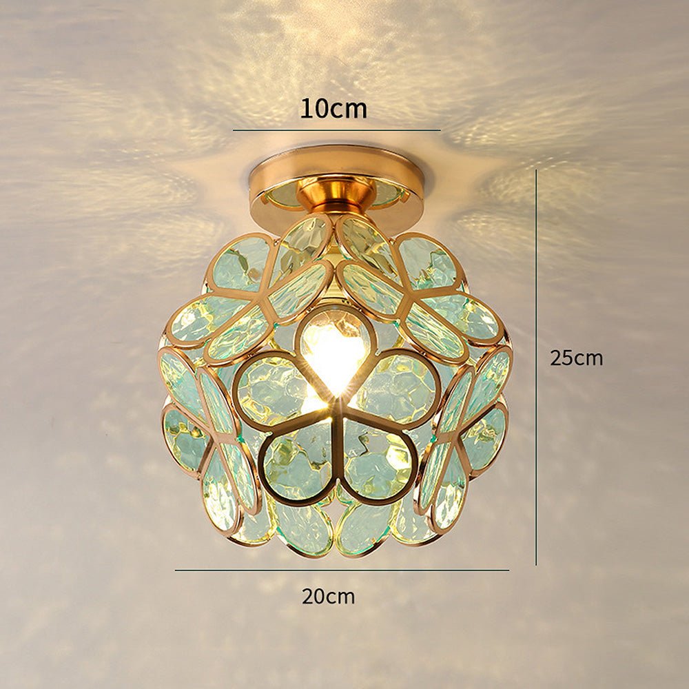 Glass ceiling lamp