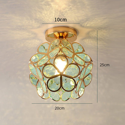 Glass ceiling lamp