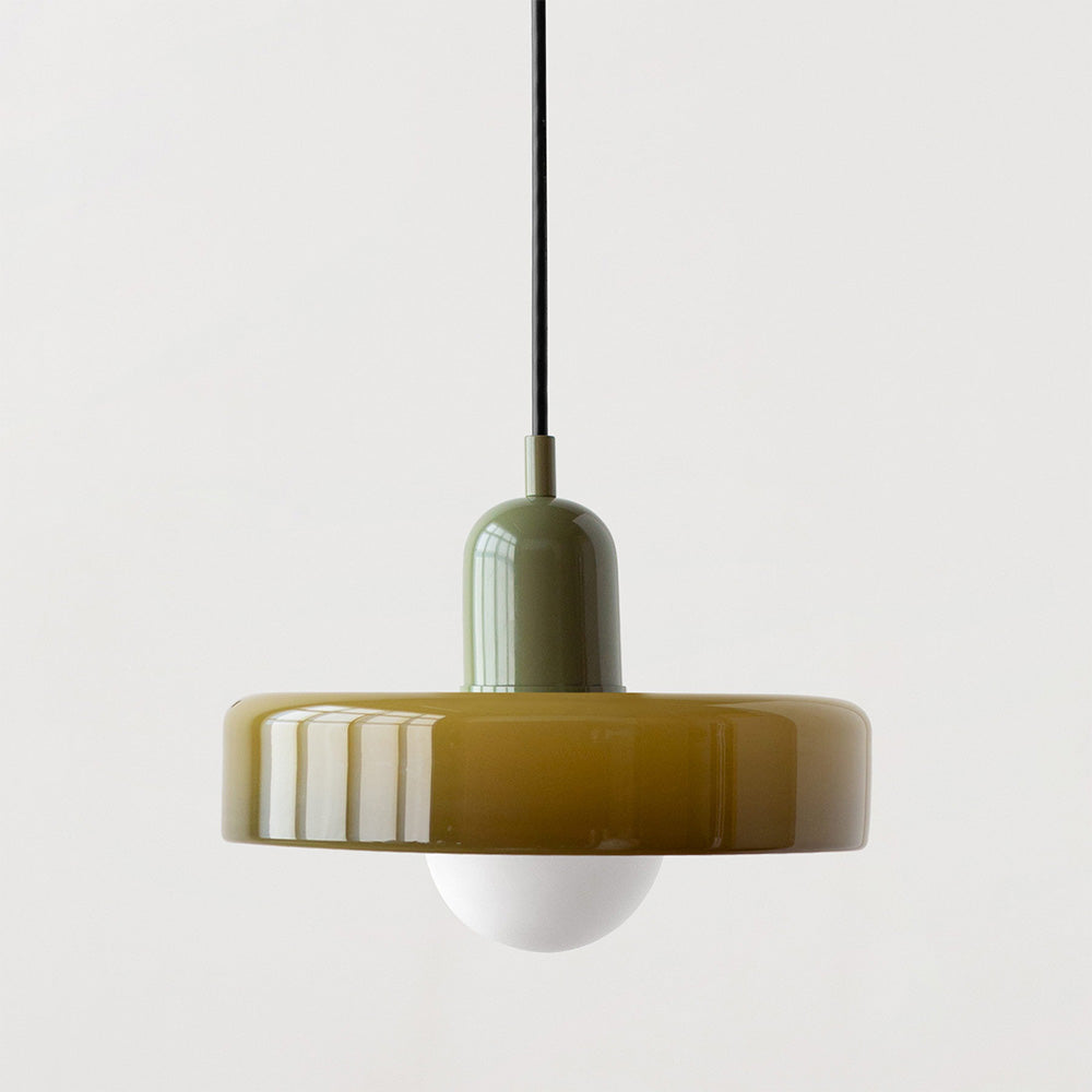 Lampa wisząca kolorowe szkło