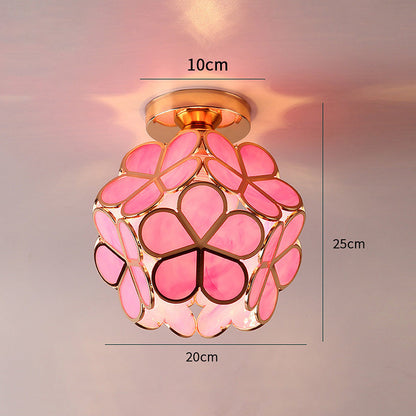 Glass ceiling lamp