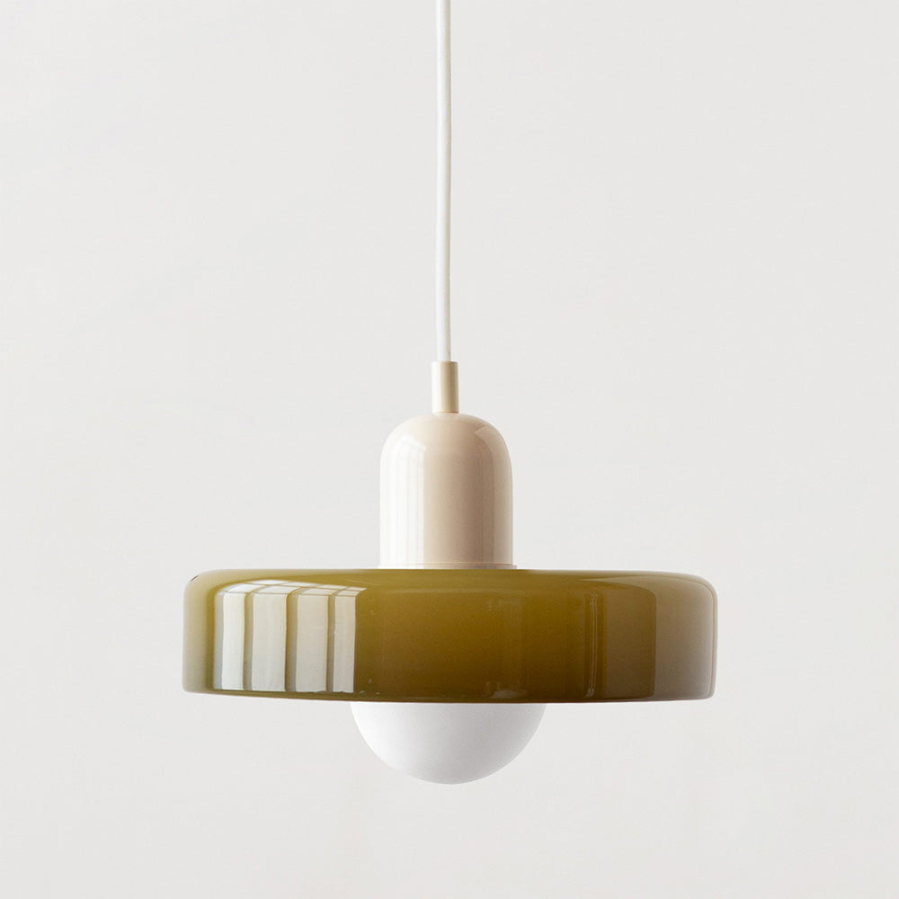 Lampa wisząca kolorowe szkło