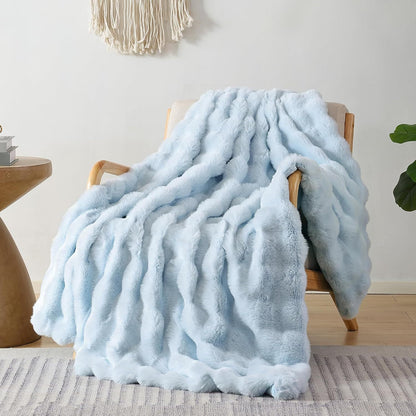 Bubble Faux Fur Blanket