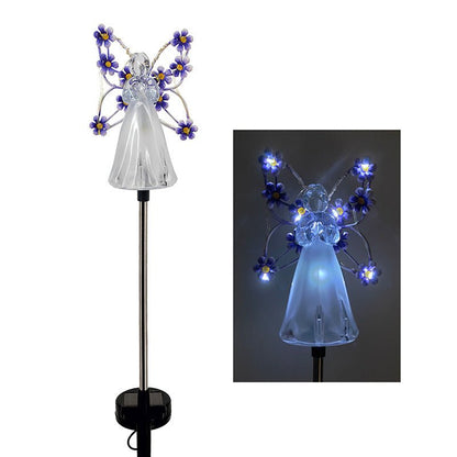 Solar garden lamp with wings