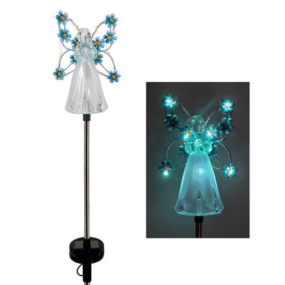 Solar garden lamp with wings