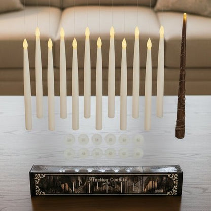 Bougies LED flottantes avec télécommande – lot de 12 pièces