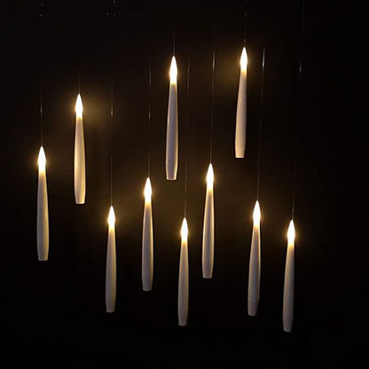Bougies LED flottantes avec télécommande – lot de 12 pièces