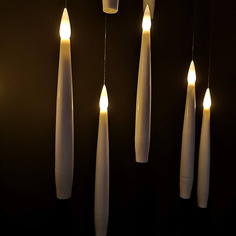 Bougies LED flottantes avec télécommande – lot de 12 pièces