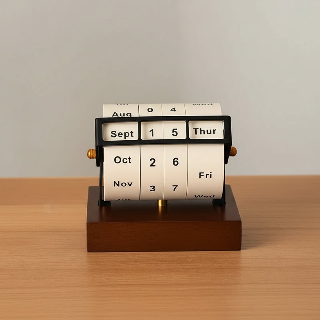 Calendrier de bureau rotatif