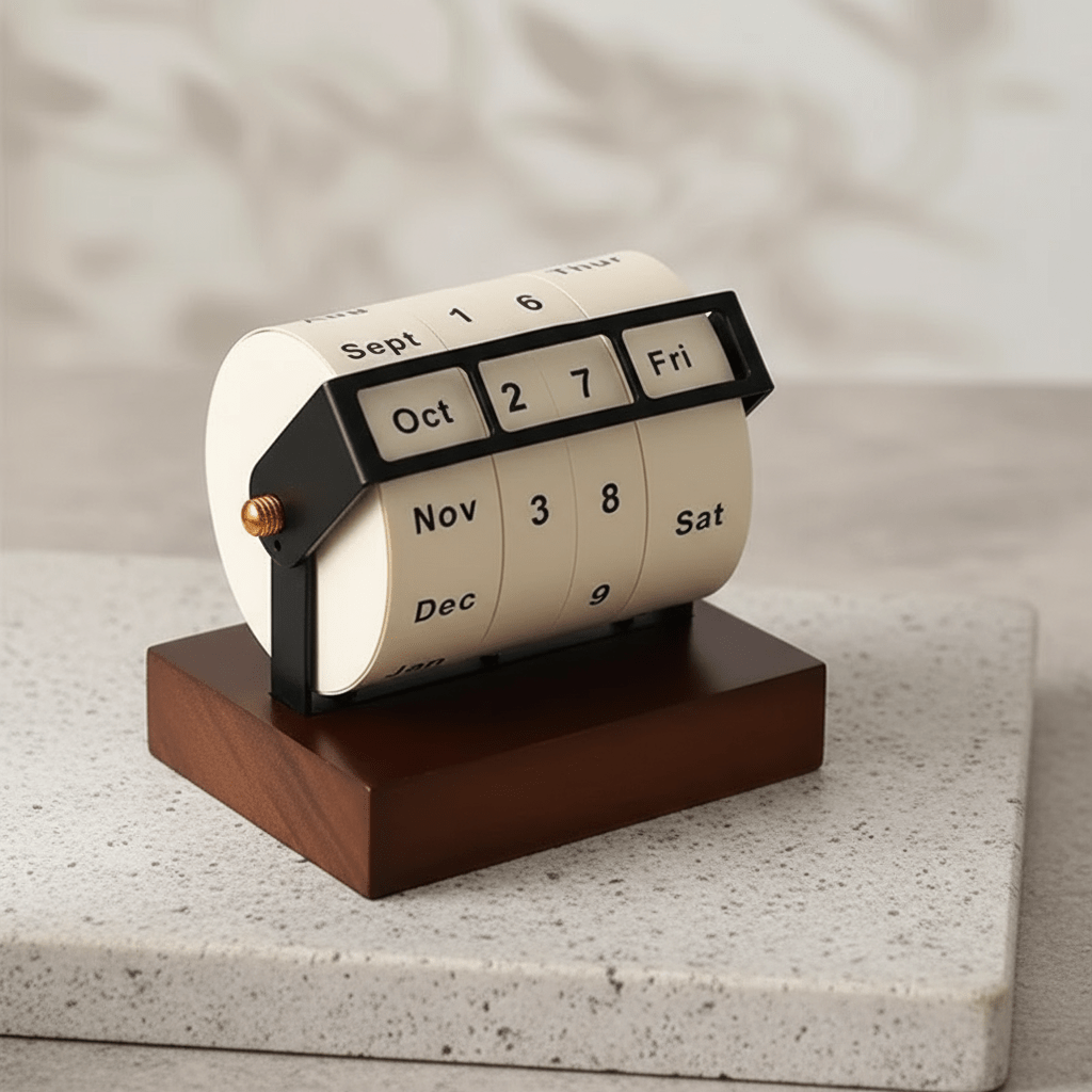 Calendrier de bureau rotatif