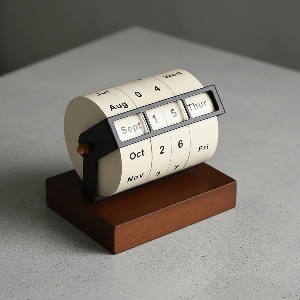 Calendrier de bureau rotatif