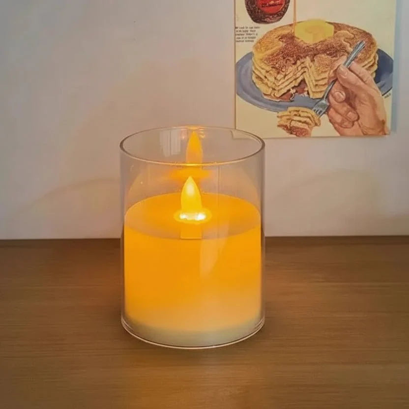 Bougie LED à lumière vacillante