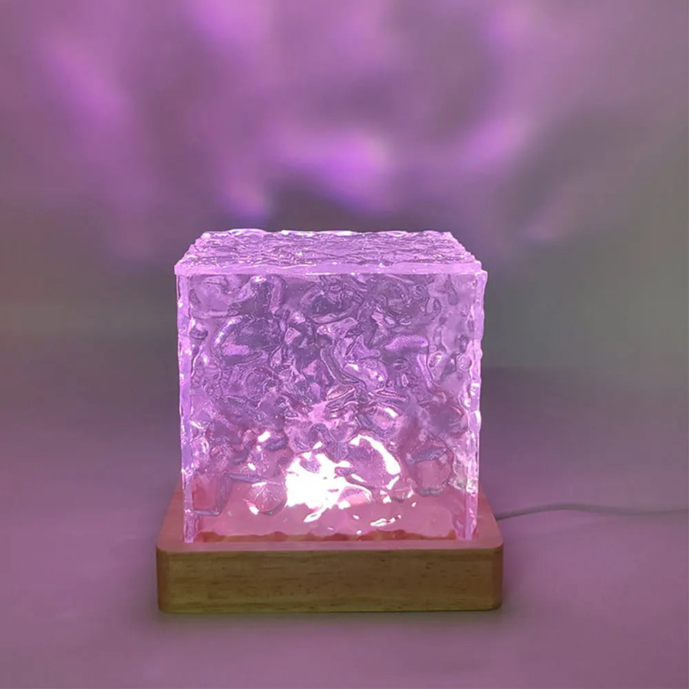 LED cube table lamp
