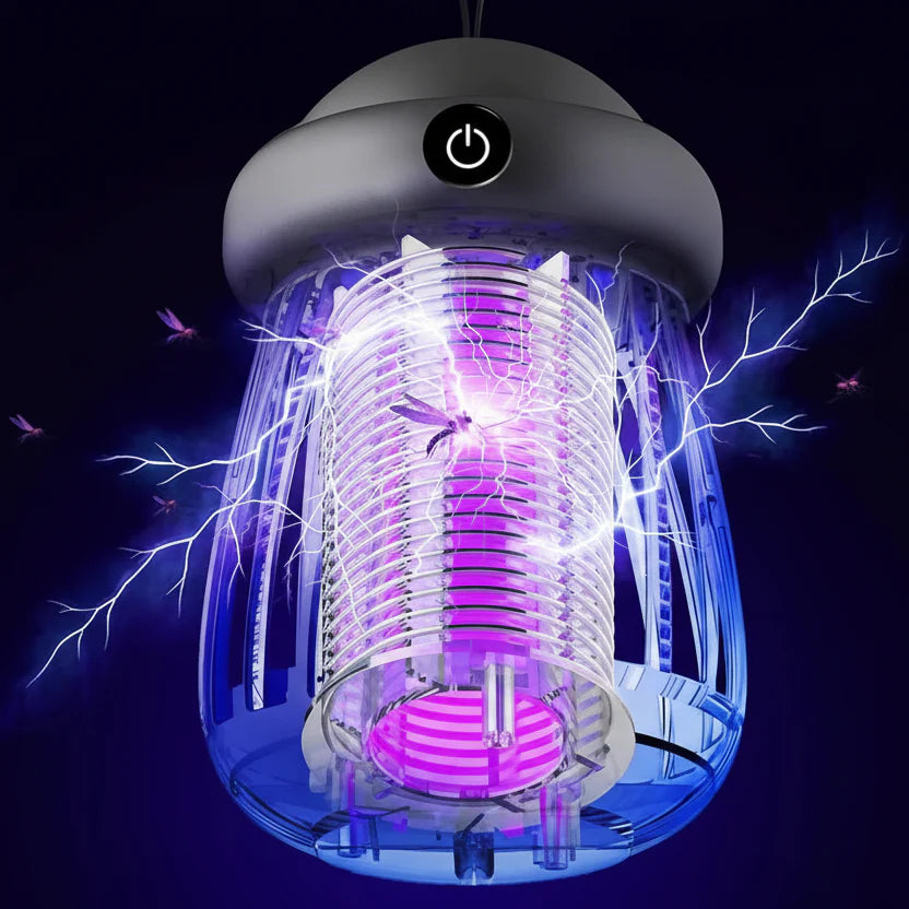 Lampe UV anti-moustiques avec grille électrique