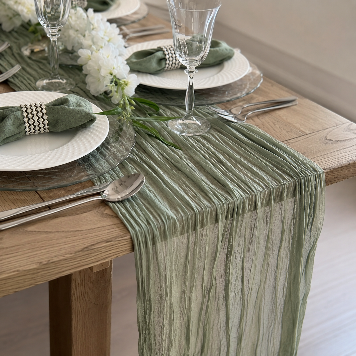 Gauze table runner