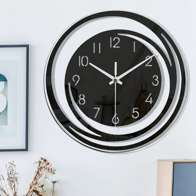 Horloge murale minimaliste en acrylique