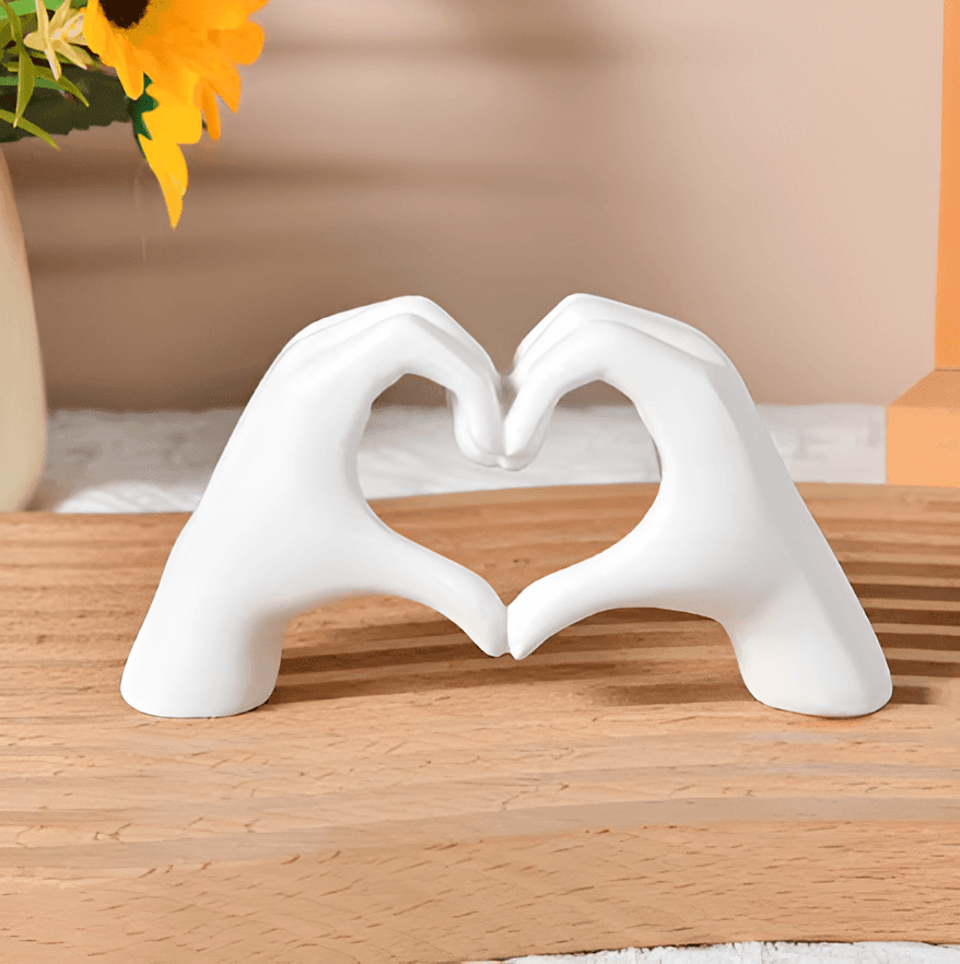 Hand-carved wooden heart