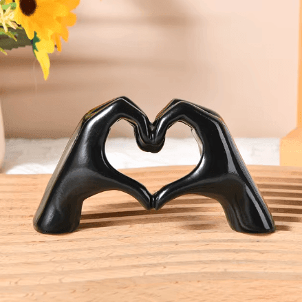 Hand-carved wooden heart