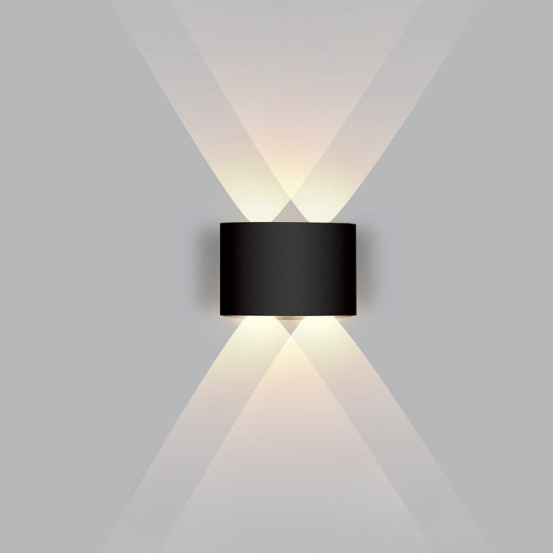Outdoor LED up-and-down wall light