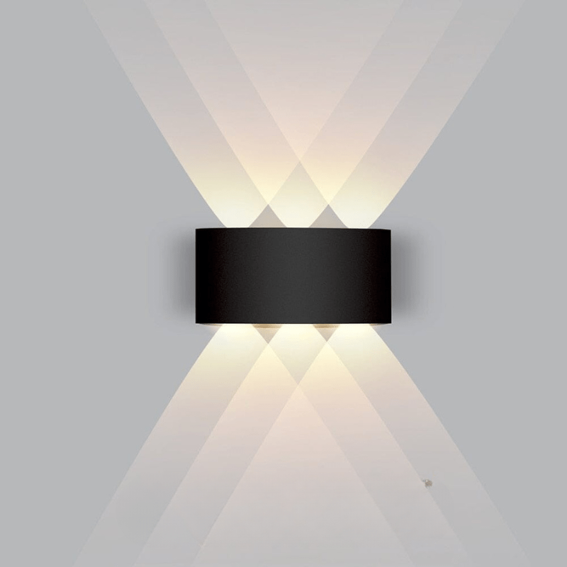 Outdoor LED up-and-down wall light