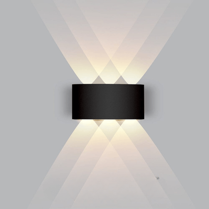 Outdoor LED up-and-down wall light