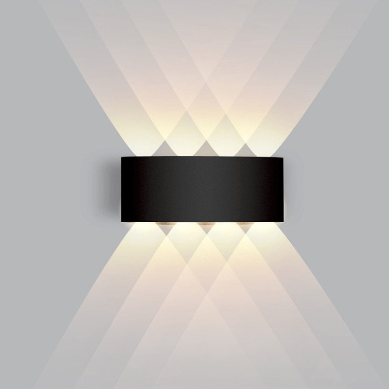 Outdoor LED up-and-down wall light