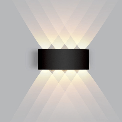 Outdoor LED up-and-down wall light