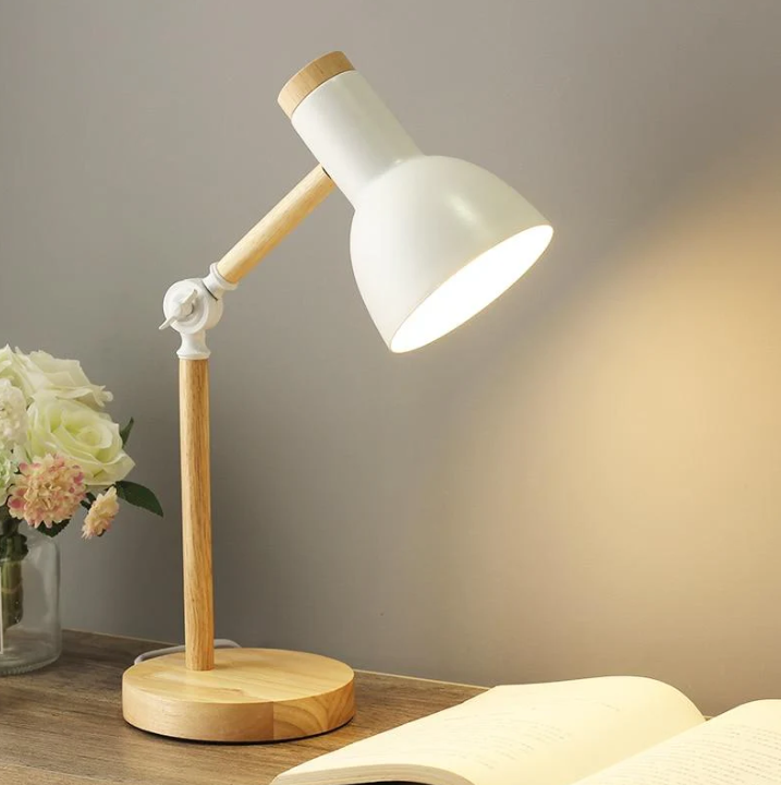 Wooden table lamp