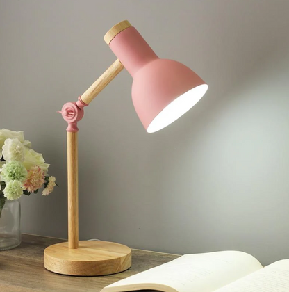 Wooden table lamp
