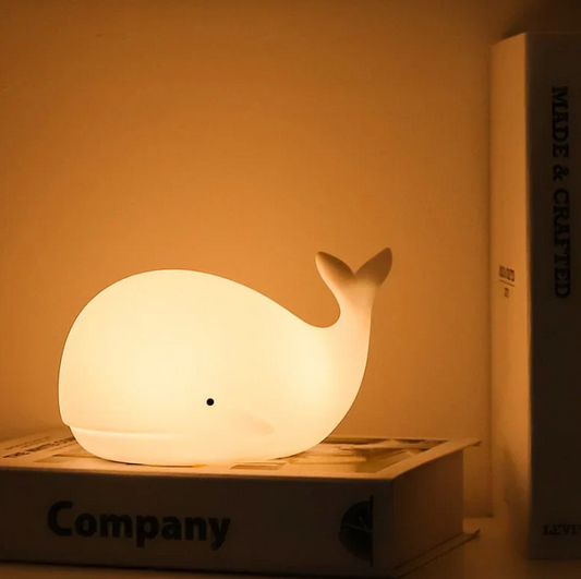 Lampka nocna wieloryb LED