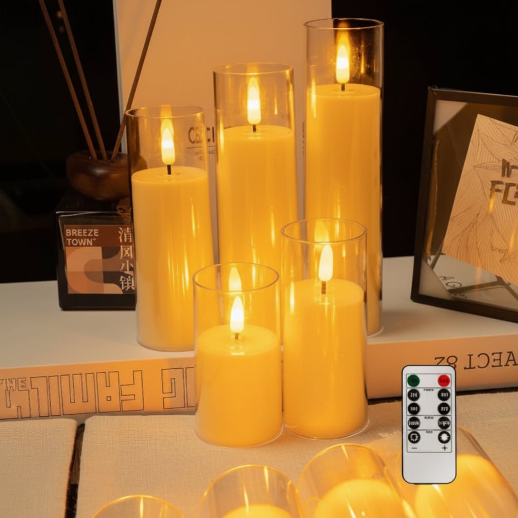 Bougies LED à effet vacillant (9 pièces)