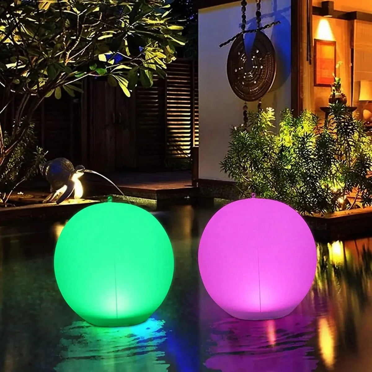 Plovoucí solární LED lampa ve tvaru věže