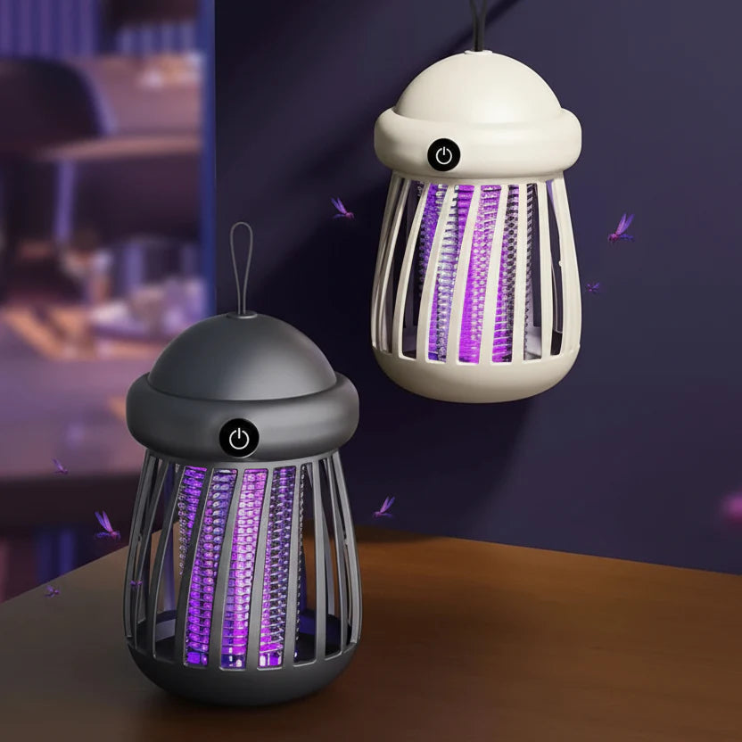 Lampe UV anti-moustiques avec grille électrique