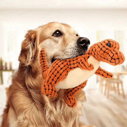 Jouet à mâcher pour chien en forme de dinosaure