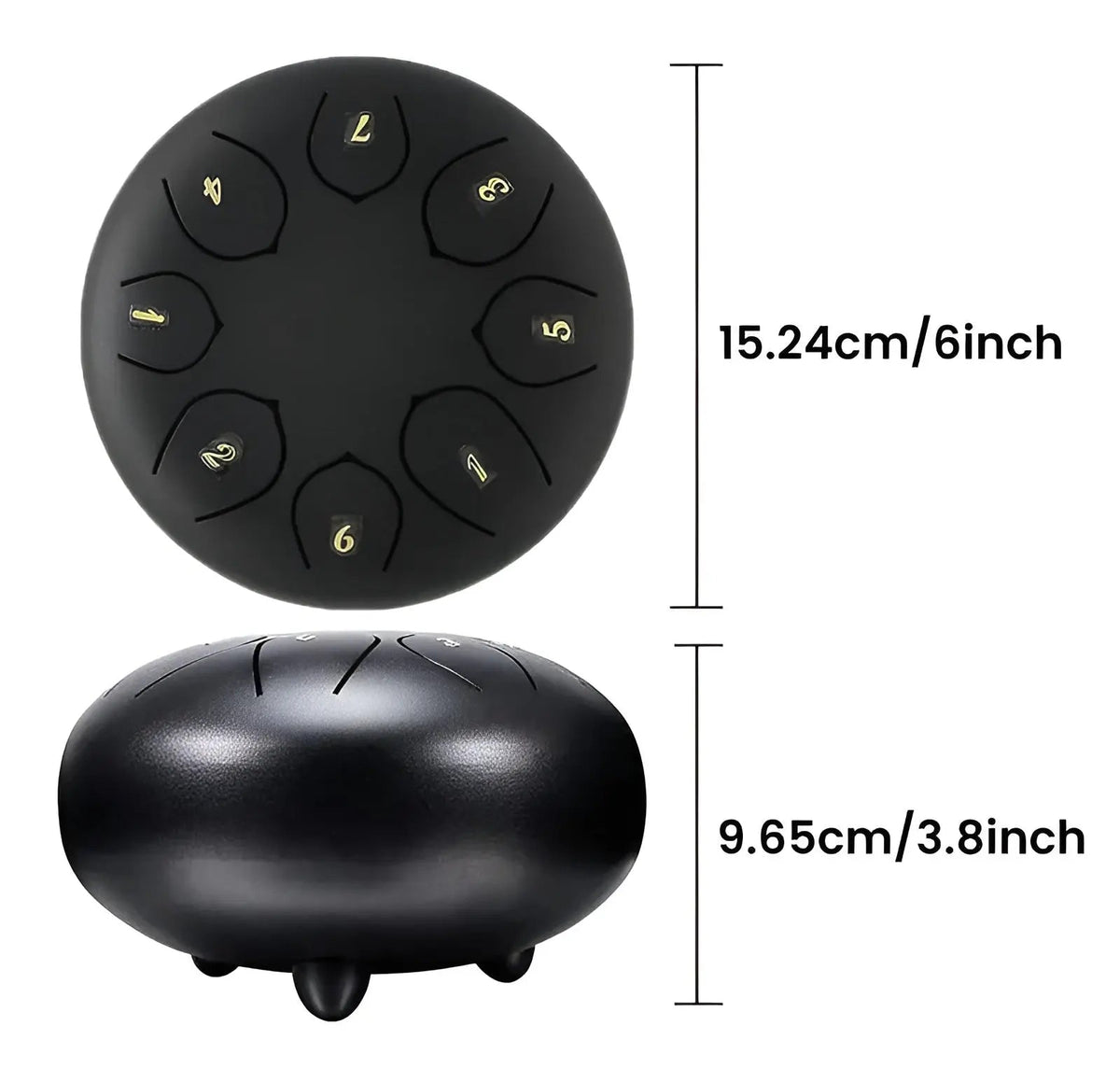 Tambour à langue en acier avec sac