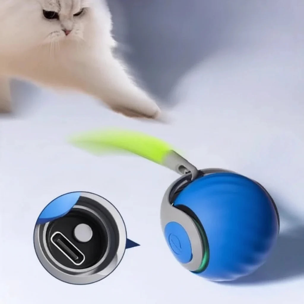 Rolovací hračka USB pro kočky a psy