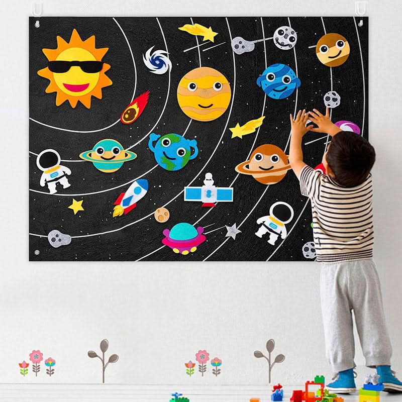 Felt educational board for children
