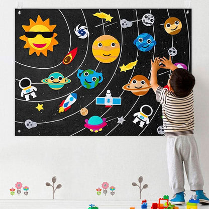 Felt educational board for children