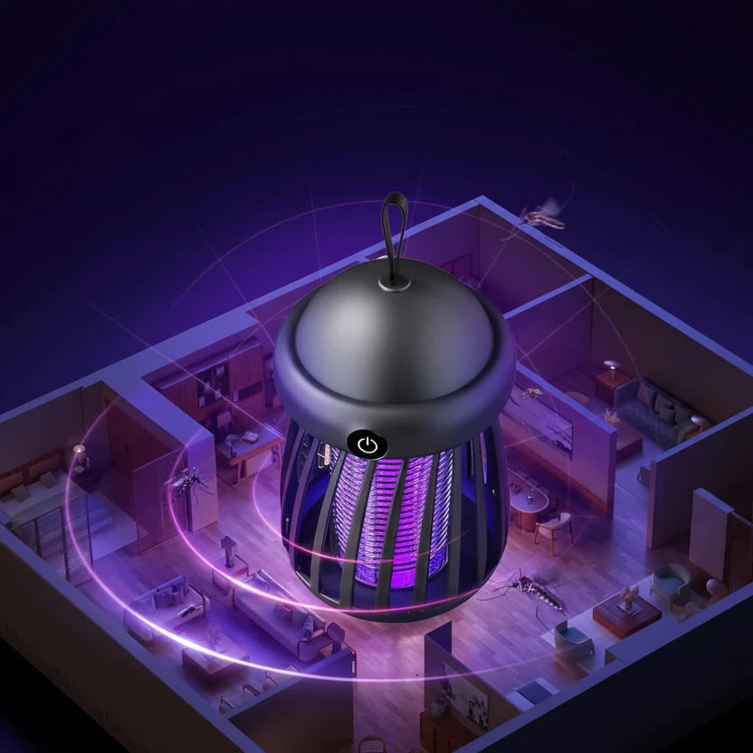 Lampe UV anti-moustiques avec grille électrique