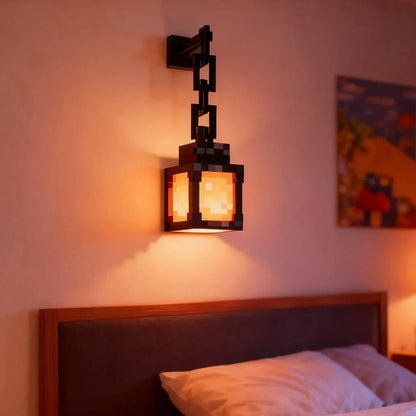 Lampe de chevet LED rétro pixelisée