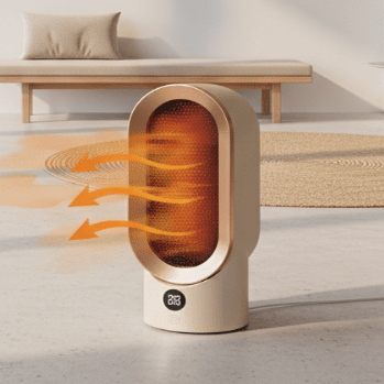 Teplovzdušný ventilátor s regulací teploty