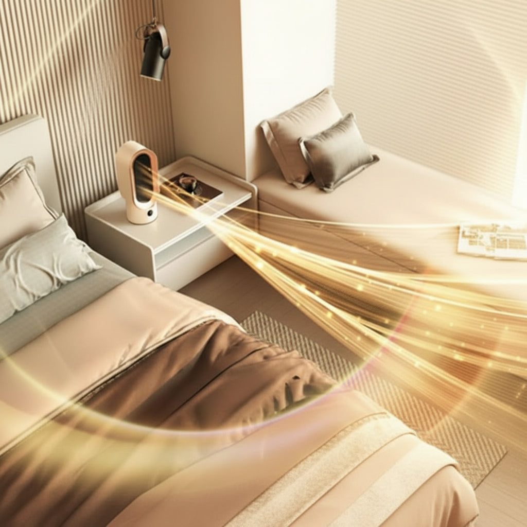 Teplovzdušný ventilátor s regulací teploty
