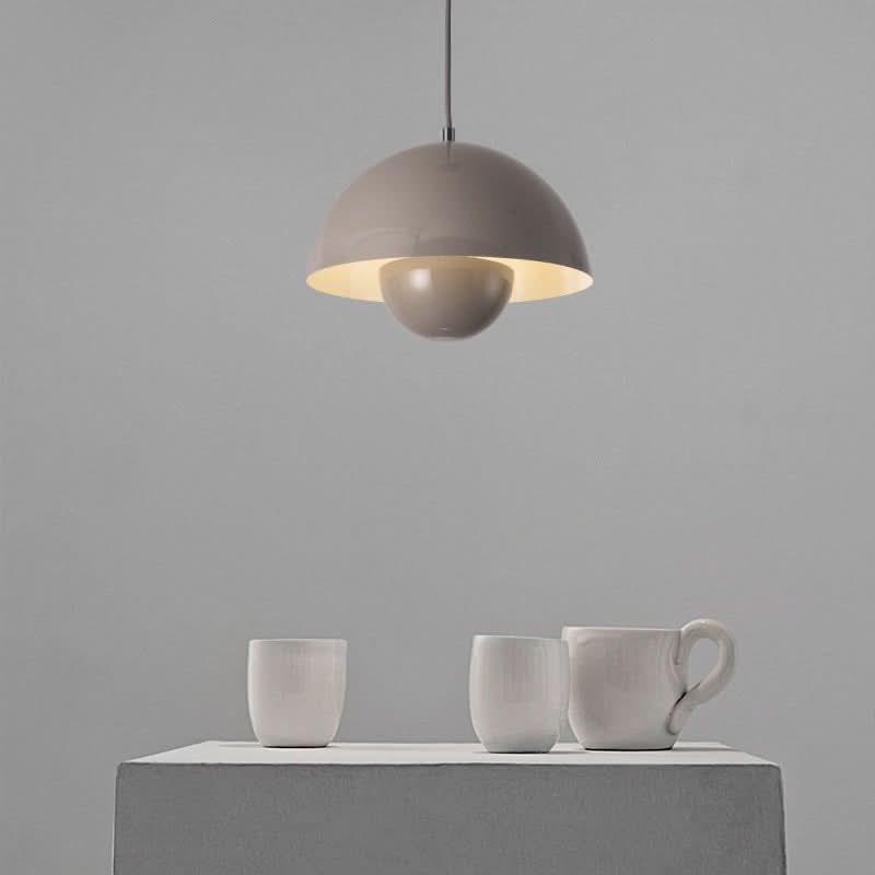 Lampa wisząca LED z tekstylnym kloszem