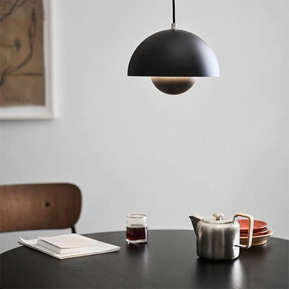 Lampa wisząca LED z tekstylnym kloszem