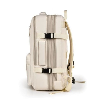 Backpack with hidden pockets