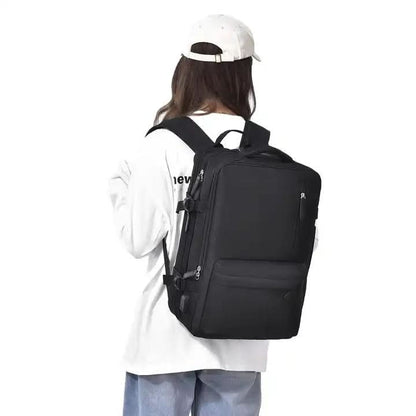 Backpack with hidden pockets