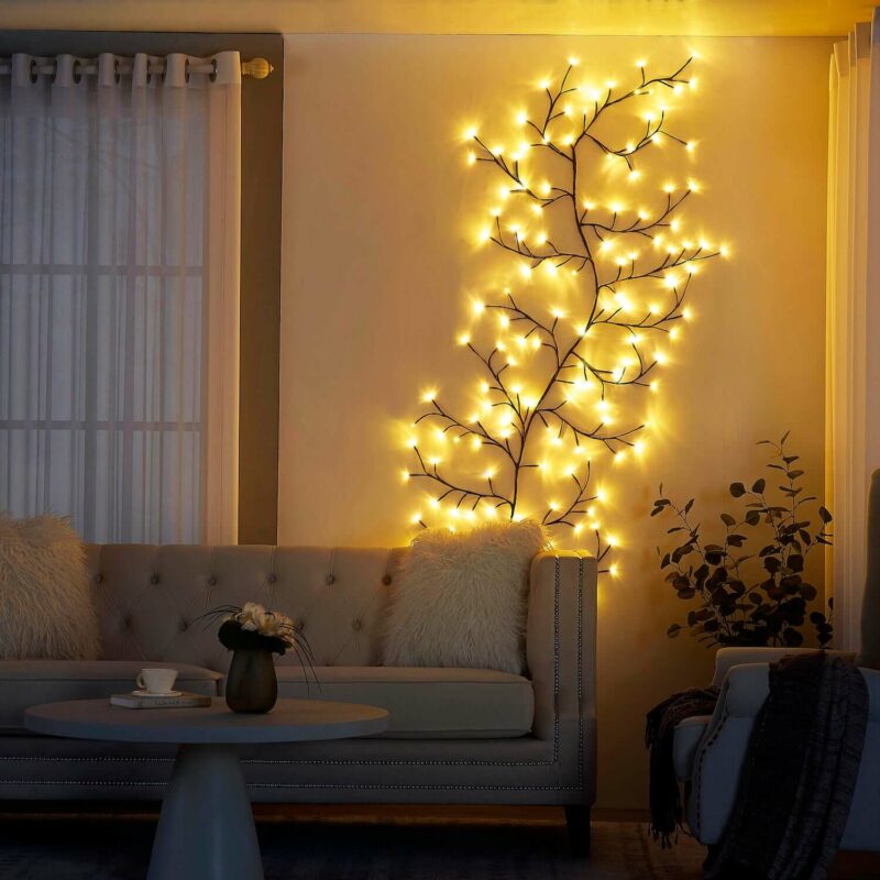 Guirlande lumineuse LED en forme de branches
